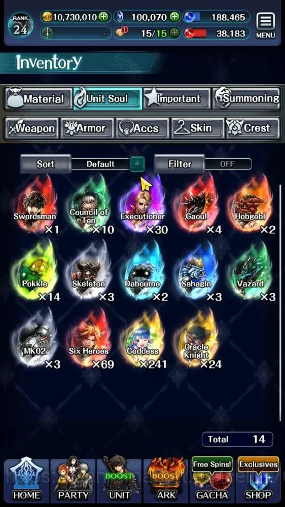 Last Cloudia Accounts Mid‑Game GLOBAL|Rank 24|100K Crystal|Collab Brave Frontier(G Tilith,Vargas) +(KOG Mauna,G Lilaha,POG 14