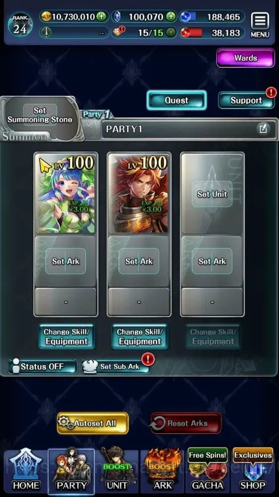 Last Cloudia Accounts Mid‑Game GLOBAL|Rank 24|100K Crystal|Collab Brave Frontier(G Tilith,Vargas) +(KOG Mauna,G Lilaha,POG 6