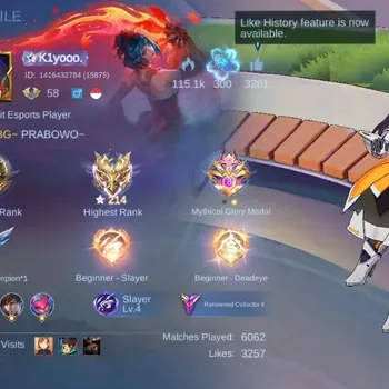 Mobile Legends: Bang Bang Accounts Collector Skin 244|Renowned|HImmo214|Aspirant layla,Ruby,Lesley|4 Lbox|STAR Vale|5