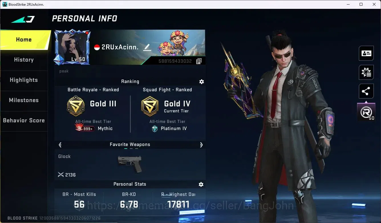 Blood Strike Accounts ASIA | 1 EVO: Anniversary Celebr FAL-Evolved Draco image 1