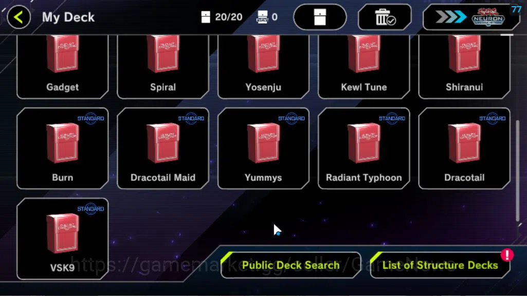Yu-Gi-Oh! Master Duel Accounts Lv 18 | 20 Deck |Dracotail Maid, Vsk9, Yummy, Radi image 17