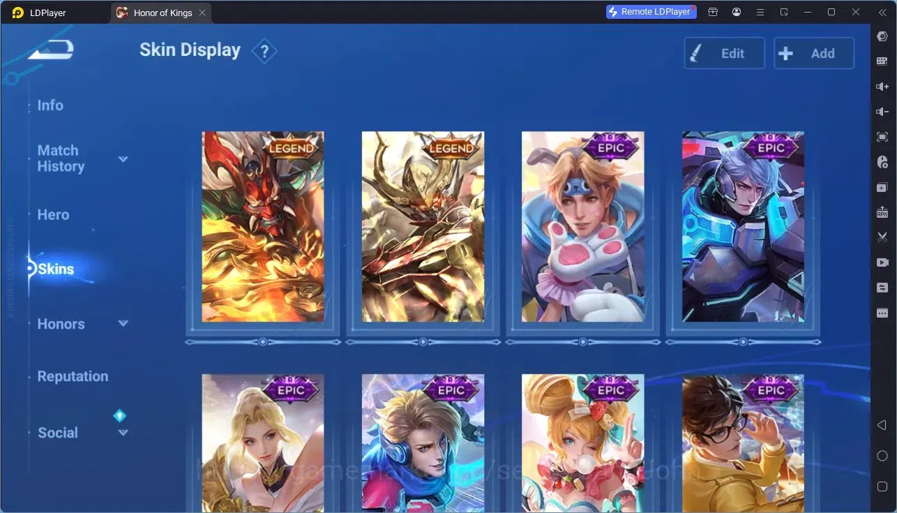 Honor of Kings Accounts Rare Skin Global |70H 42S |2 Legend|7 Epic|3 Event Exclusive|1 HonorPass|11 Rare|TakeMail Check SS 1