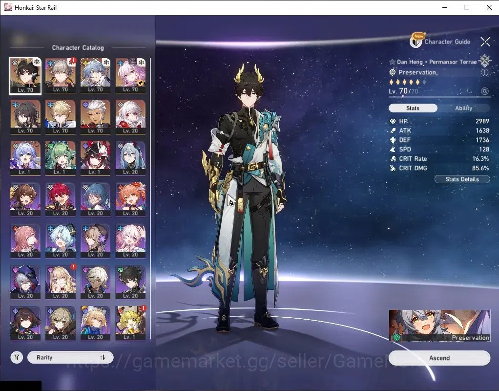 Honkai Star Rail Accounts Asia|TL 58|8 Limited|[Evernight,Archer]+Sign,Sunda image 4