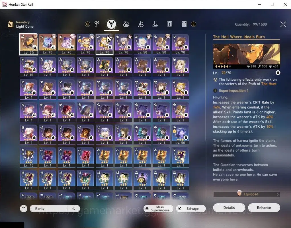 Honkai Star Rail Accounts Asia|TL 58|8 Limited|[Evernight,Archer]+Sign,Sunda image 5