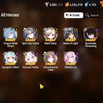 Epic Seven Accounts High-End GLOBAL UnVerif|NewEra|9 ML(SN Yulha,Ruele,SE Celine,etc)+AS Flan,Ludwig,Etc|117K Stigma+4,7K