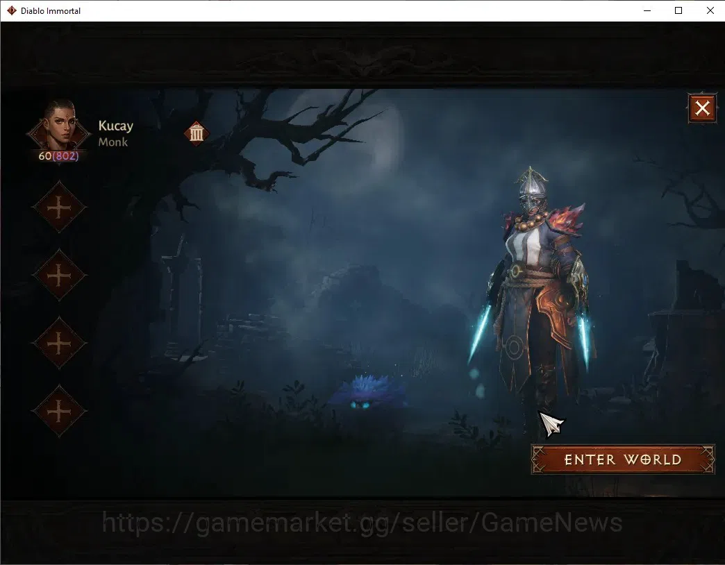 Diablo Immortal Accounts EU - Aranoch|CS ON|Lv60(802)|Monk|42k CR|Reso 540| image 1