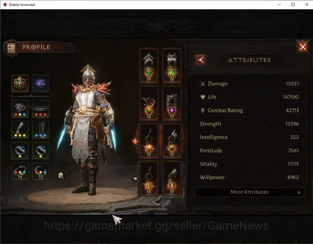 Diablo Immortal Accounts EU - Aranoch|CS ON|Lv60(802)|Monk|42k CR|Reso 540| image 3