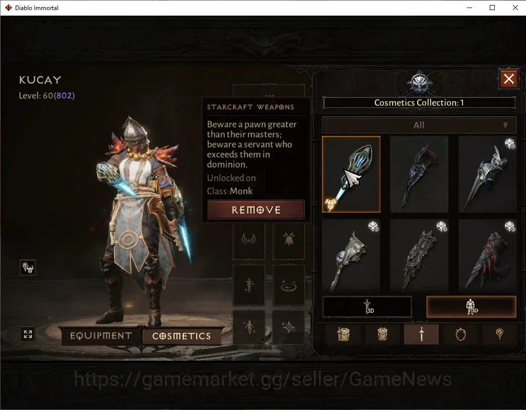 Diablo Immortal Accounts EU - Aranoch|CS ON|Lv60(802)|Monk|42k CR|Reso 540| image 8