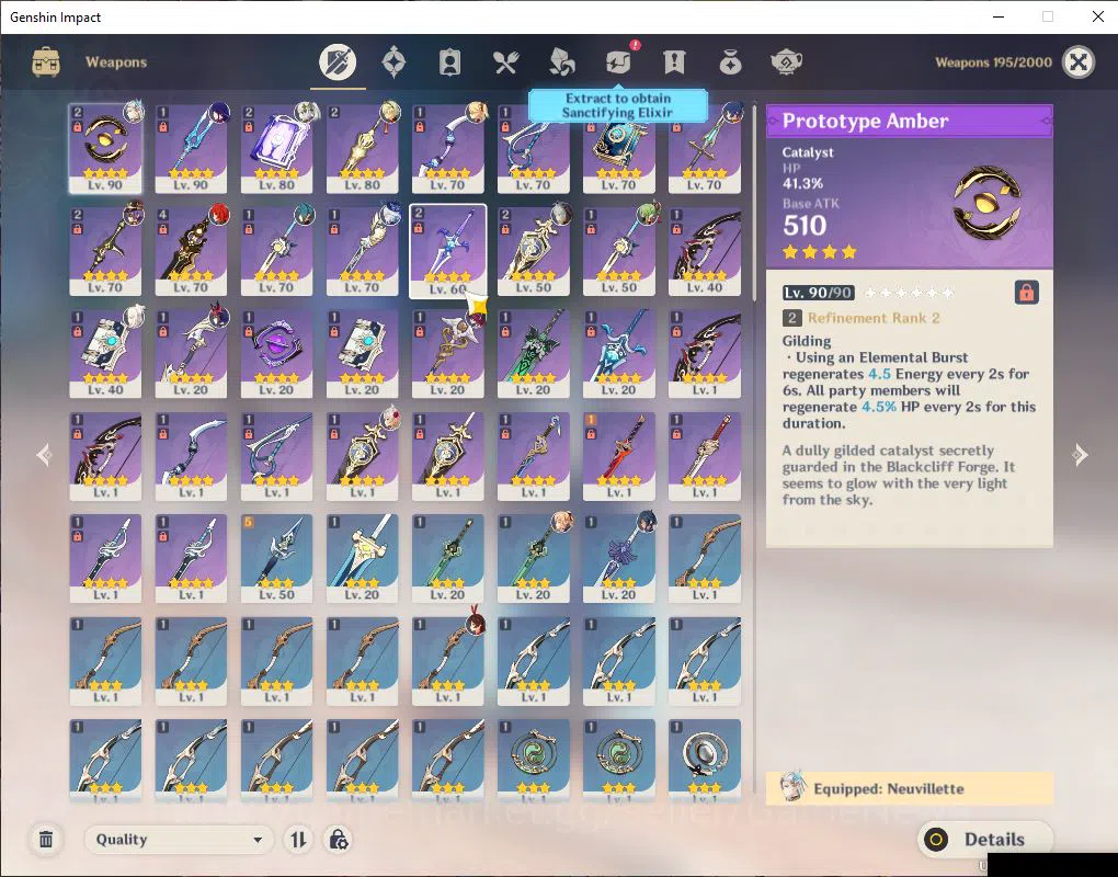 Genshin Impact Accounts ASIA |AR 55|4 Limit+38(*4Character)|Neuvillete,Fur image 4