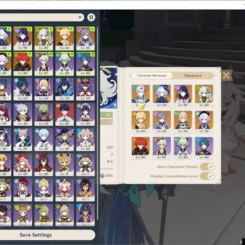 Genshin Impact Mid Game ASIA |AR 55|4 Limit+38(*4Character)|Neuvillete,Fur image 1