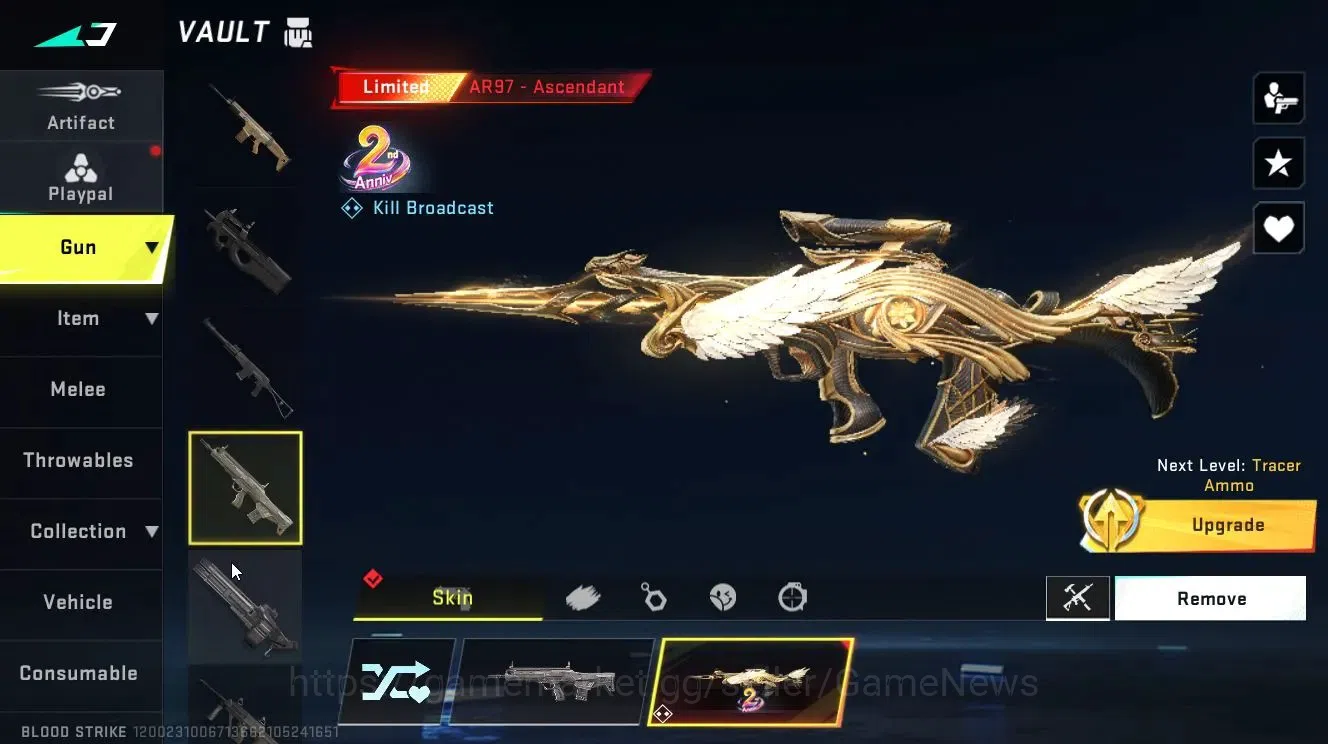 Blood Strike Accounts Asia|Melee Shuriken-AZURE+ULTRA[ZERO,ETHAN,Vector, image 13