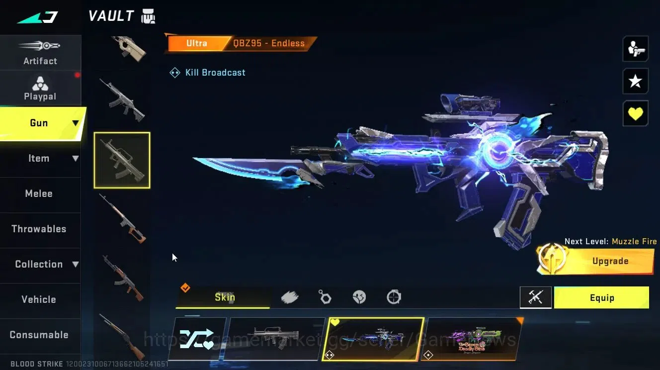 Blood Strike Accounts Asia|Melee Shuriken-AZURE+ULTRA[ZERO,ETHAN,Vector, image 16