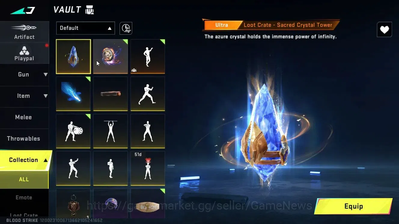 Blood Strike Accounts Asia|Melee Shuriken-AZURE+ULTRA[ZERO,ETHAN,Vector, image 20