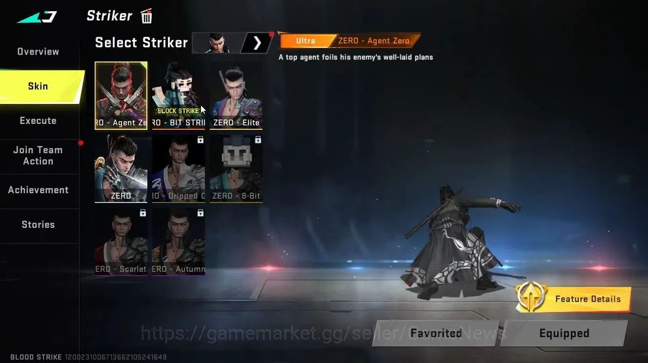 Blood Strike Accounts Asia|Melee Shuriken-AZURE+ULTRA[ZERO,ETHAN,Vector, image 4