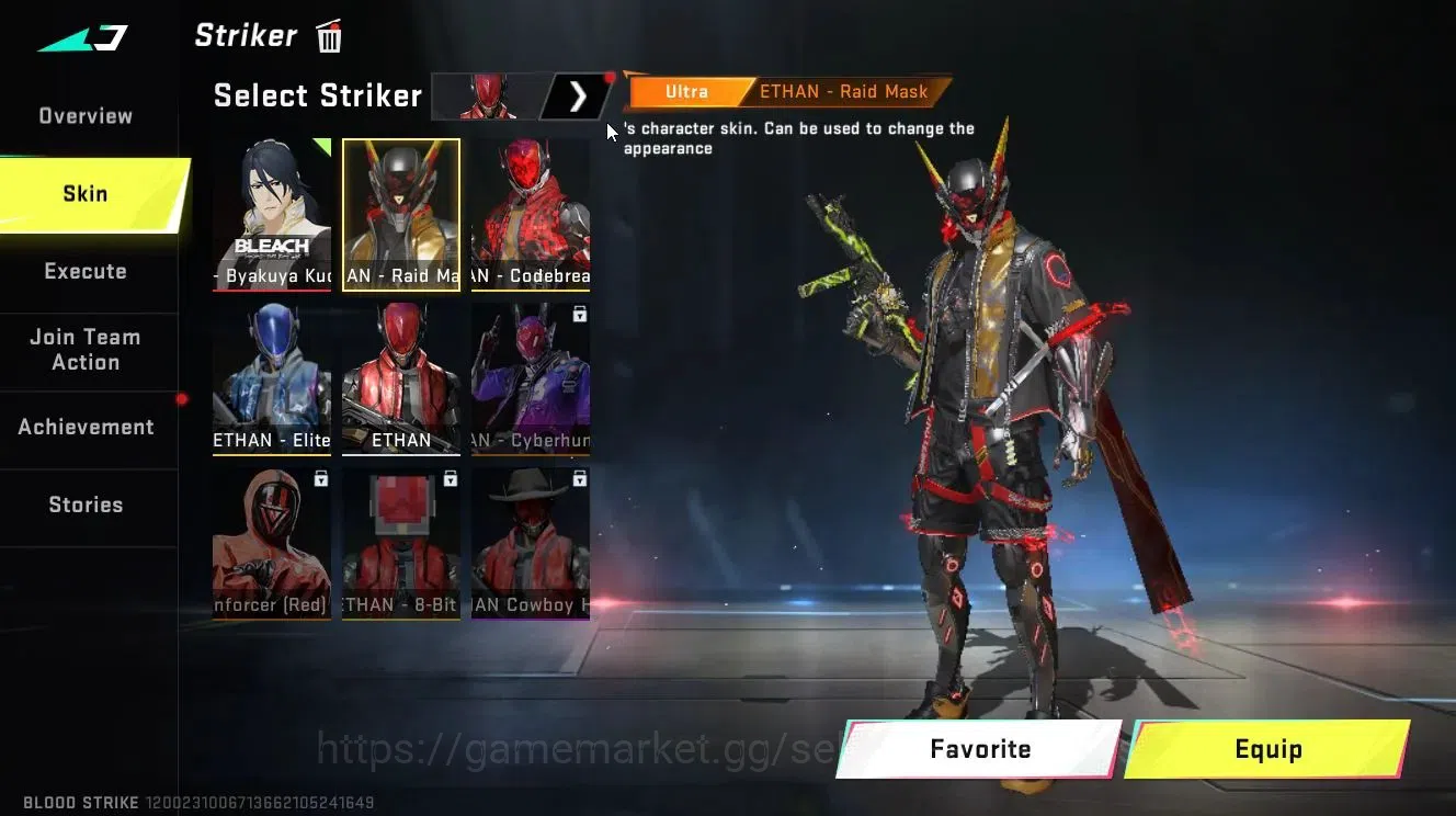 Blood Strike Accounts Asia|Melee Shuriken-AZURE+ULTRA[ZERO,ETHAN,Vector, image 7