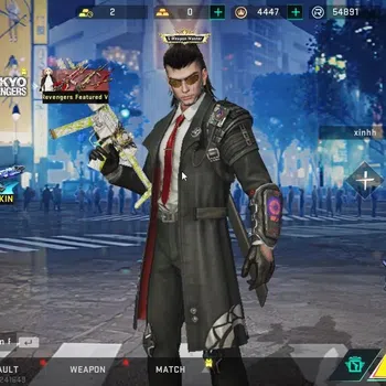 Blood Strike Collab Skin Asia|Melee Shuriken-AZURE+ULTRA[ZERO,ETHAN,Vector, image 1