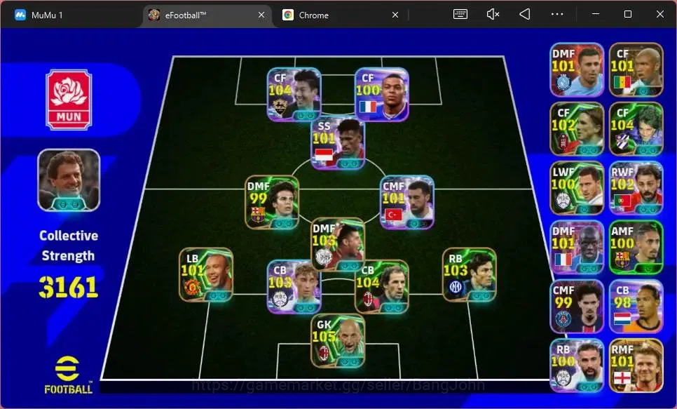 eFootball Accounts Android|PW 3161|Bigtime Beckham|Epic Bebeto,Rijkaa image 2