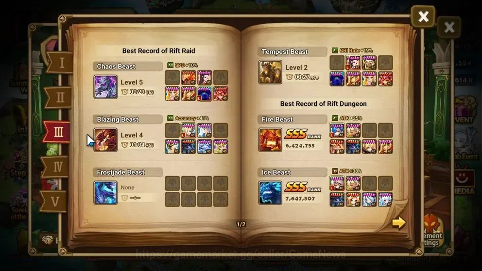 Summoners War: Sky Arena Accounts End-Game ASIA Lv100|3 LD(Laima,Talisman,Aya)+100Total NB5(Gandalf,Himmel,Aragorn,Etc)+319 8