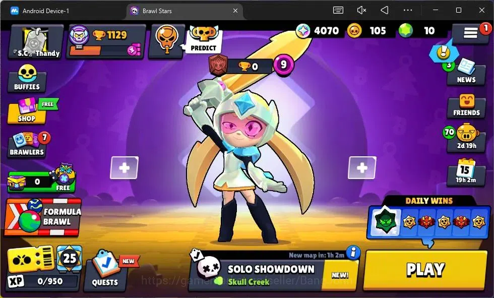 Brawl Stars Accounts Global | 1129 Thropy| 18 Brawler| 3 Max Hypercharg image 1