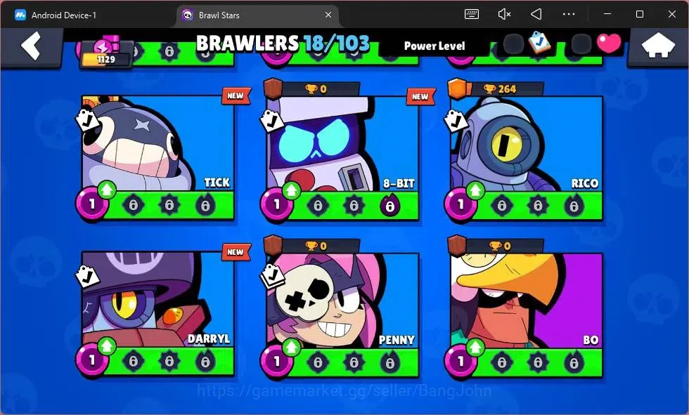 Brawl Stars Accounts Global | 1129 Thropy| 18 Brawler| 3 Max Hypercharg image 7