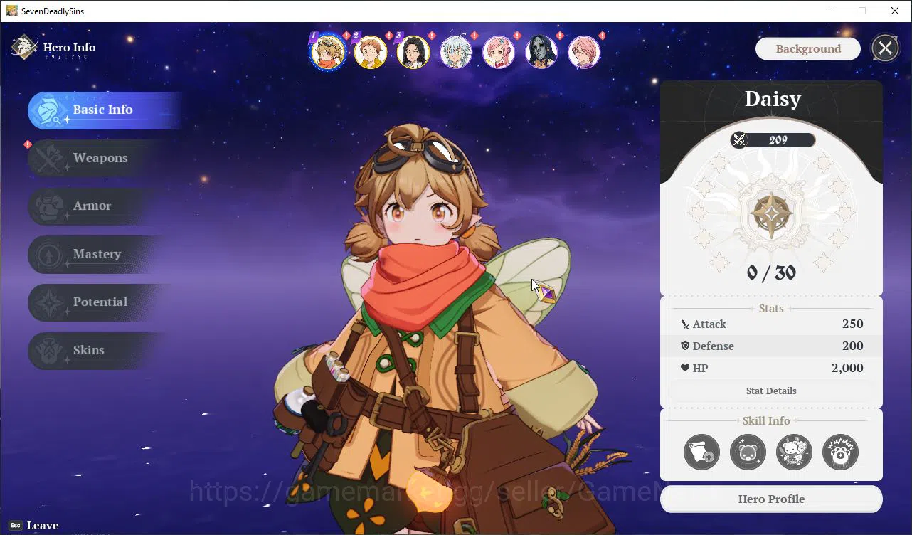 The Seven Deadly Sins: Origin Accounts EUROPE | Fresh Starter Lv 2 | 3 SSR| Daisy, King,  image 12