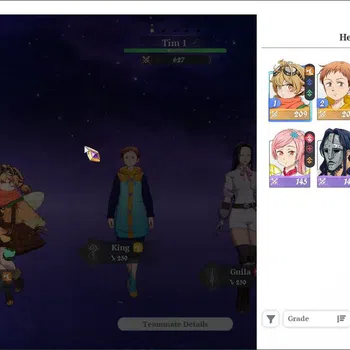 The Seven Deadly Sins: Origin Accounts EUROPE | Fresh Starter Lv 2 | 3 SSR| Daisy, King, Guila & 4 SR |Act 1 Story|Log