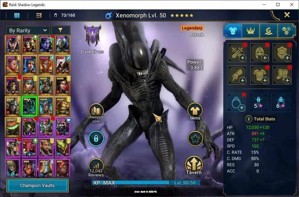 Raid: Shadow Legends Accounts Lv52 1,1M Power|17 Legend(Alice,DKnight,Mavara,Nin image 11