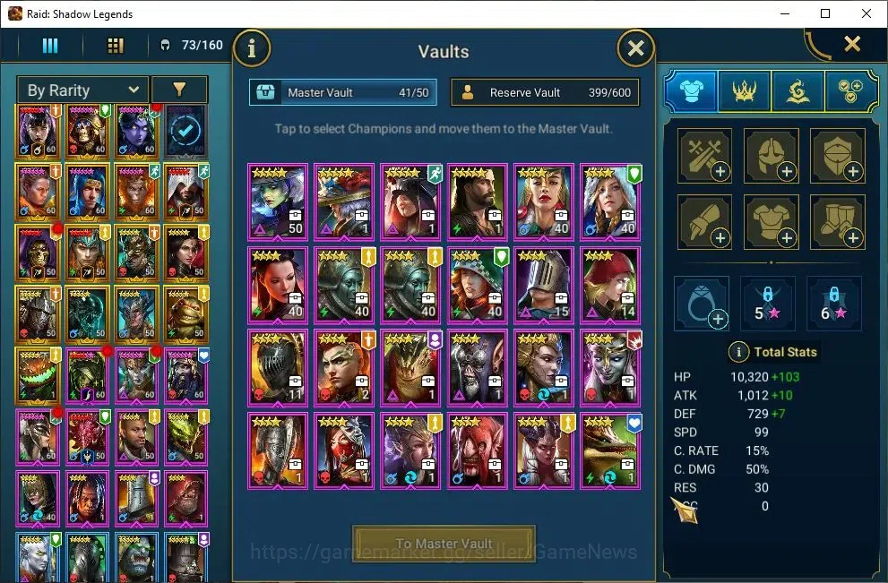 Raid: Shadow Legends Accounts Lv52 1,1M Power|17 Legend(Alice,DKnight,Mavara,Nin image 13