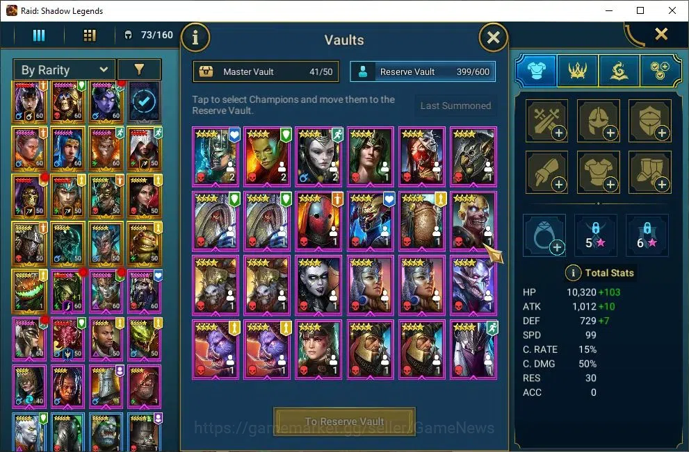 Raid: Shadow Legends Accounts Lv52 1,1M Power|17 Legend(Alice,DKnight,Mavara,Nin image 14