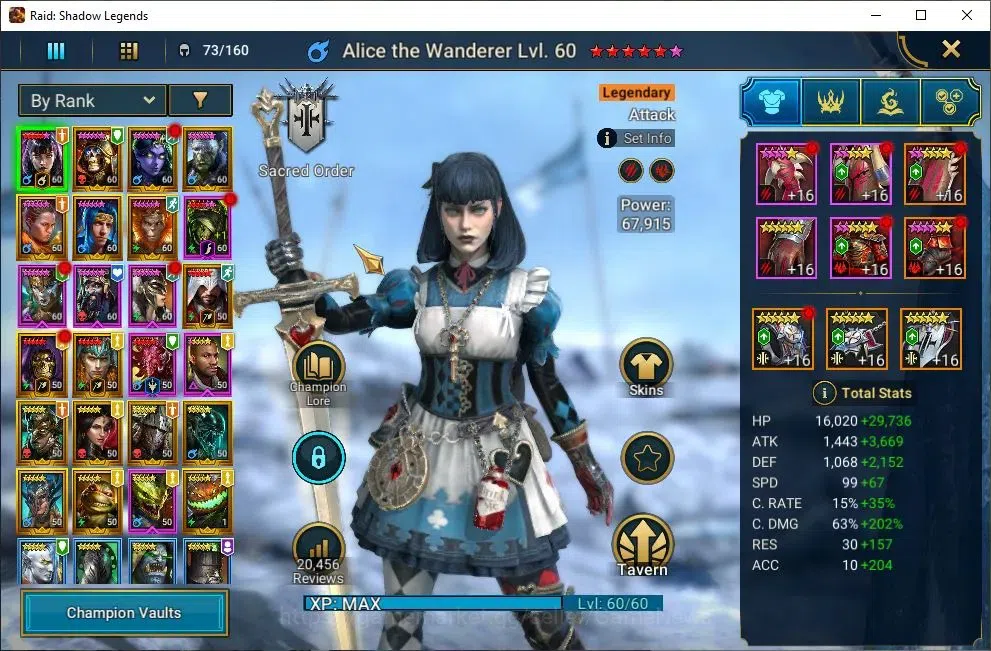 Raid: Shadow Legends Accounts Lv52 1,1M Power|17 Legend(Alice,DKnight,Mavara,Nin image 3