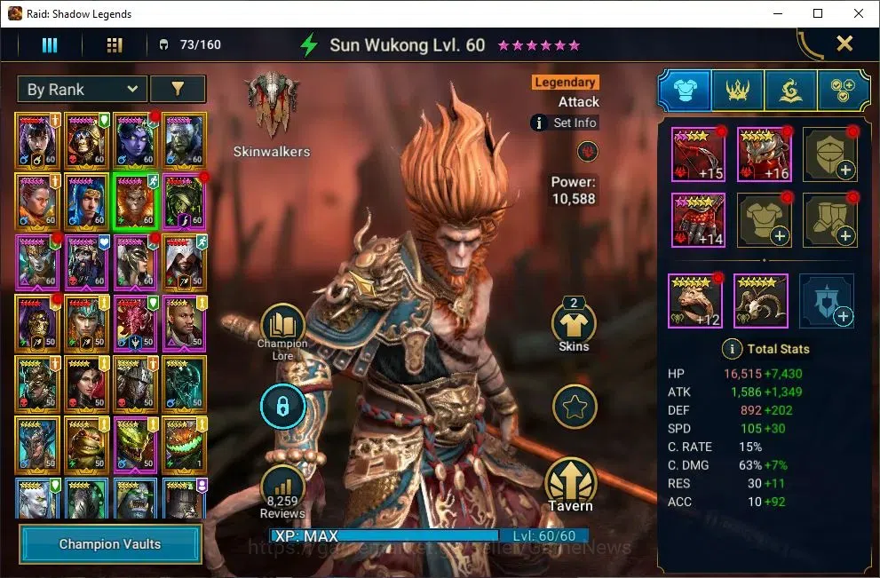 Raid: Shadow Legends Accounts Lv52 1,1M Power|17 Legend(Alice,DKnight,Mavara,Nin image 8