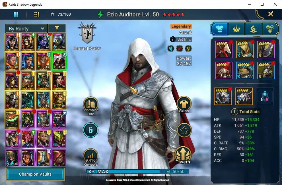 Raid: Shadow Legends Accounts Lv52 1,1M Power|17 Legend(Alice,DKnight,Mavara,Nin image 9
