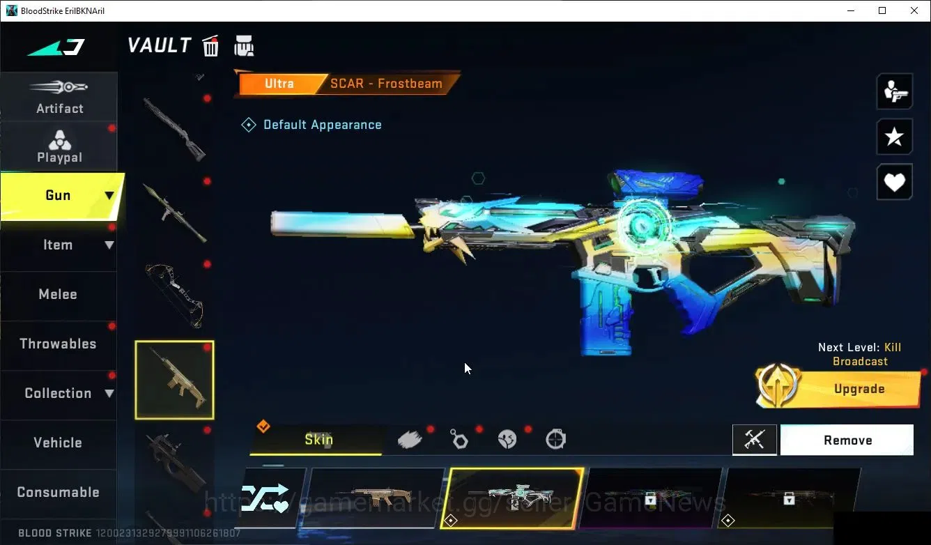 Blood Strike Accounts ASIA|ETERNAL Ethan-Allien Wlaker,Lv5 Vector-Shadow image 10