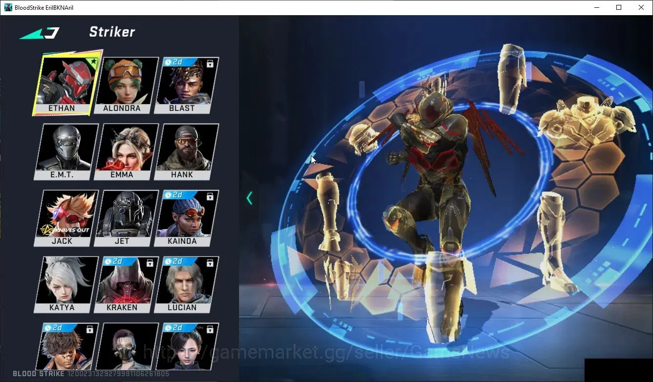 Blood Strike Accounts ASIA|ETERNAL Ethan-Allien Wlaker,Lv5 Vector-Shadow image 5