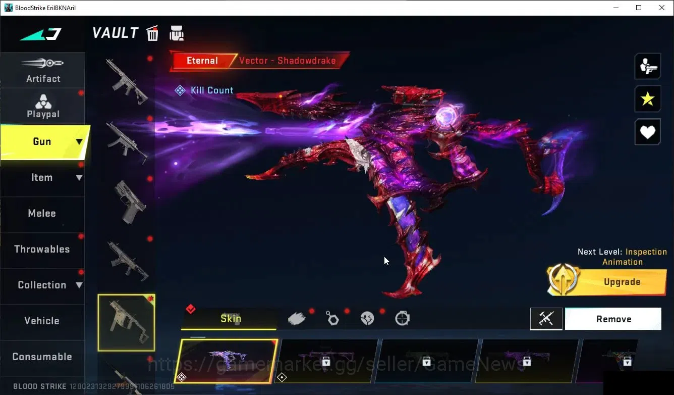 Blood Strike Accounts ASIA|ETERNAL Ethan-Allien Wlaker,Lv5 Vector-Shadow image 6