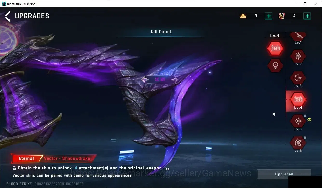 Blood Strike Accounts ASIA|ETERNAL Ethan-Allien Wlaker,Lv5 Vector-Shadow image 7