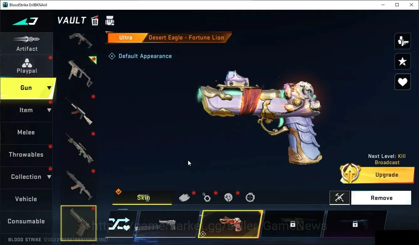 Blood Strike Accounts ASIA|ETERNAL Ethan-Allien Wlaker,Lv5 Vector-Shadow image 9