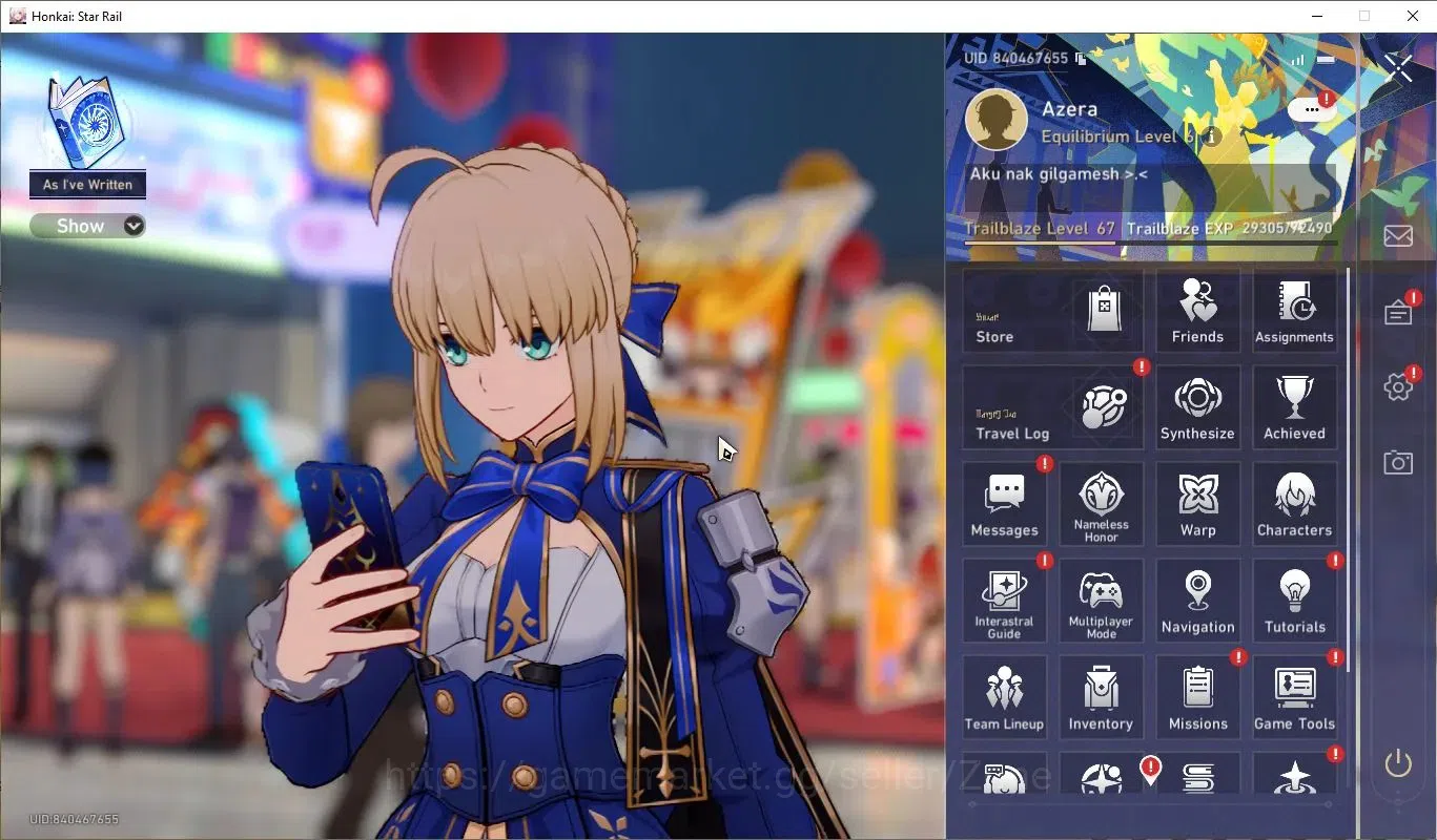 Honkai Star Rail Accounts ASIA| TL 67 | Ultra Rare Saber E3 + Sig LC | Robin image 1