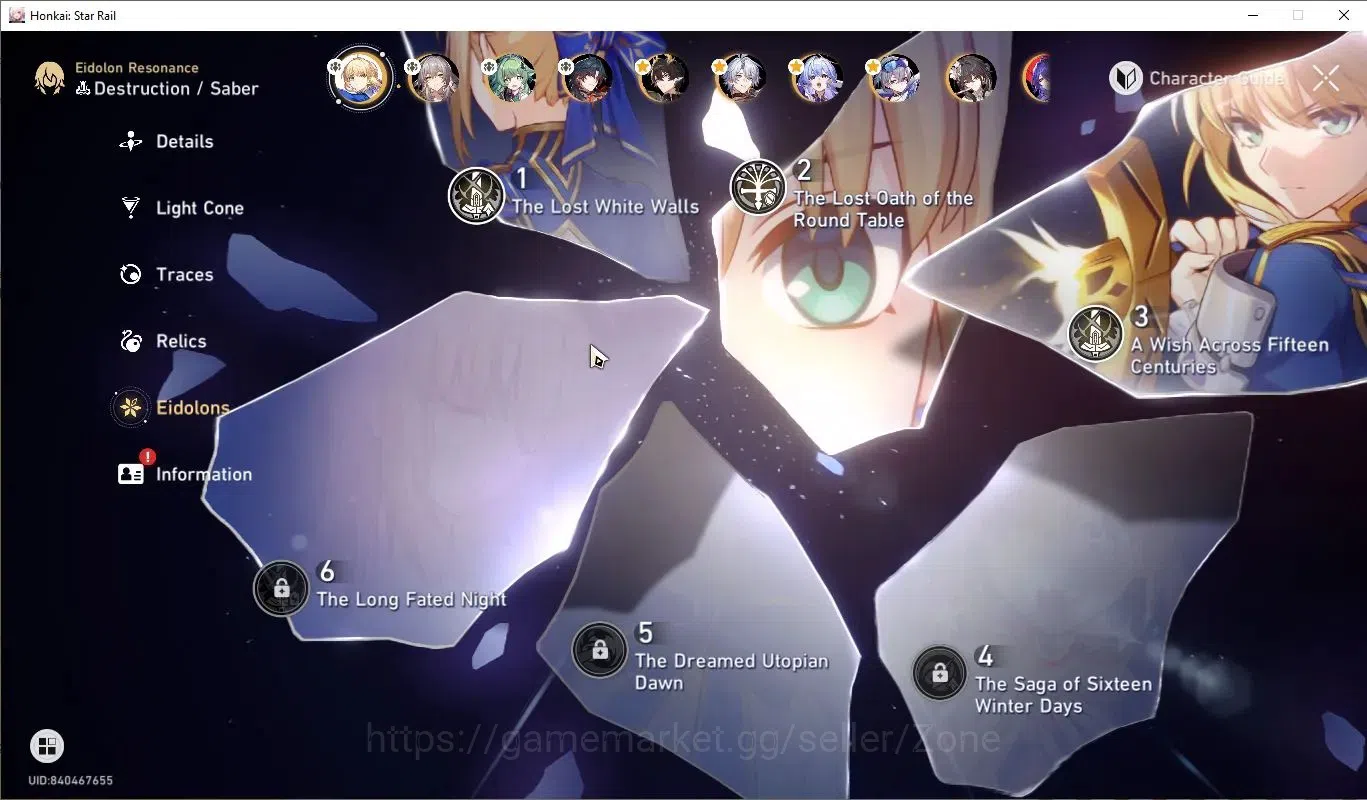 Honkai Star Rail Accounts ASIA| TL 67 | Ultra Rare Saber E3 + Sig LC | Robin image 6