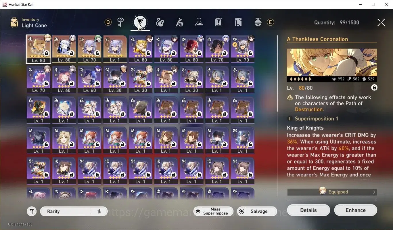 Honkai Star Rail Accounts ASIA| TL 67 | Ultra Rare Saber E3 + Sig LC | Robin image 8