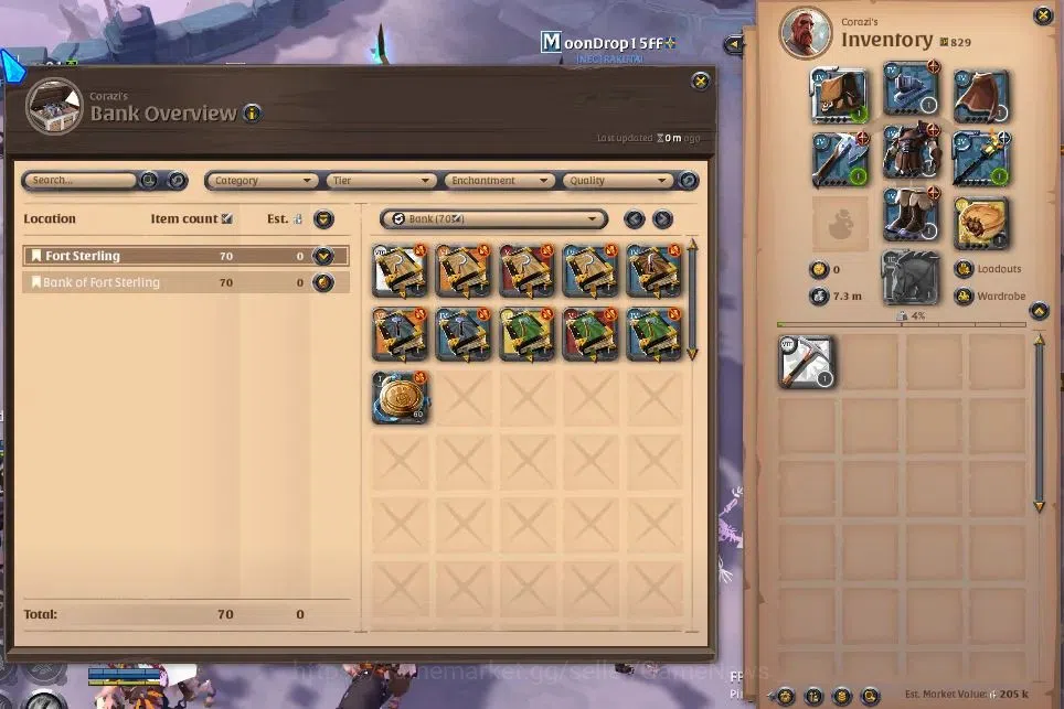 Albion Online Accounts ASIA | 4,34M Total Fame - 7,3M Silver | T8 Ore Min image 2