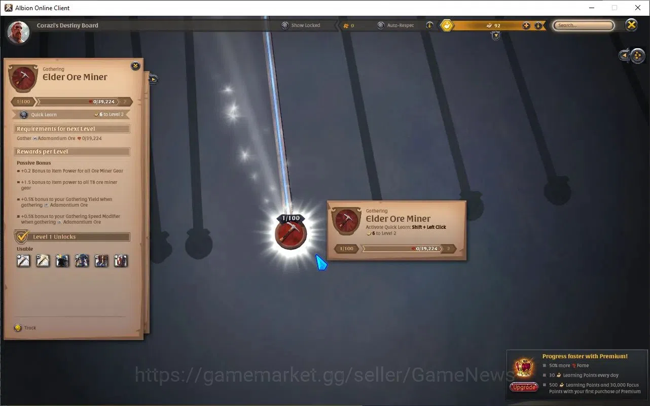Albion Online Accounts ASIA | 4,34M Total Fame - 7,3M Silver | T8 Ore Min image 3