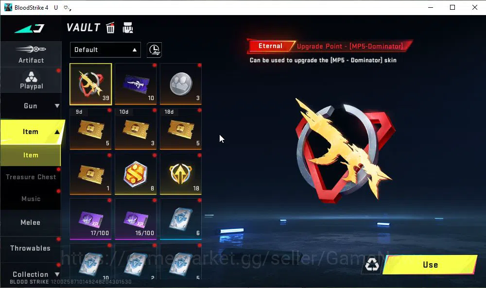 Blood Strike Accounts ASIA|ETERNAL MP5-Dominator Lv3|Melee ULTRA Shurike image 11