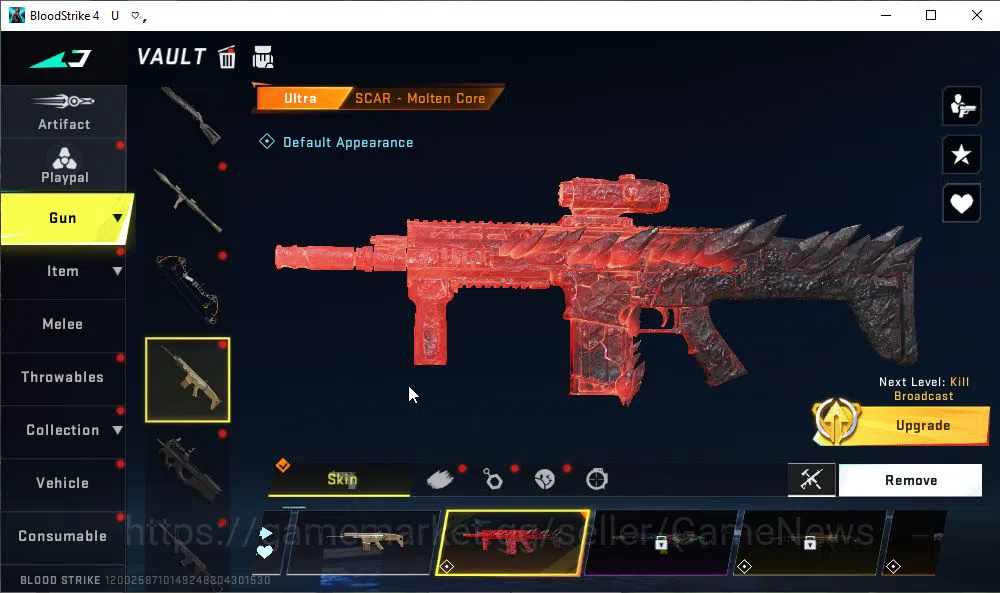 Blood Strike Accounts ASIA|ETERNAL MP5-Dominator Lv3|Melee ULTRA Shurike image 13