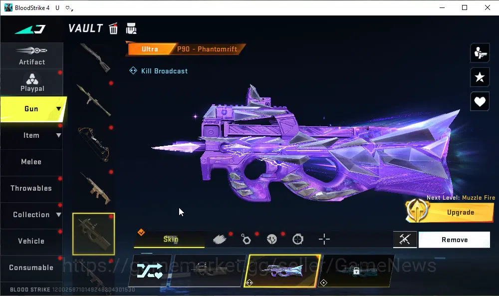 Blood Strike Accounts ASIA|ETERNAL MP5-Dominator Lv3|Melee ULTRA Shurike image 14