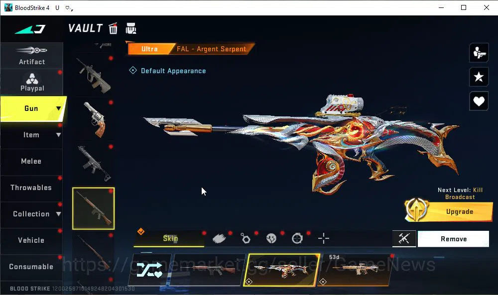 Blood Strike Accounts ASIA|ETERNAL MP5-Dominator Lv3|Melee ULTRA Shurike image 15