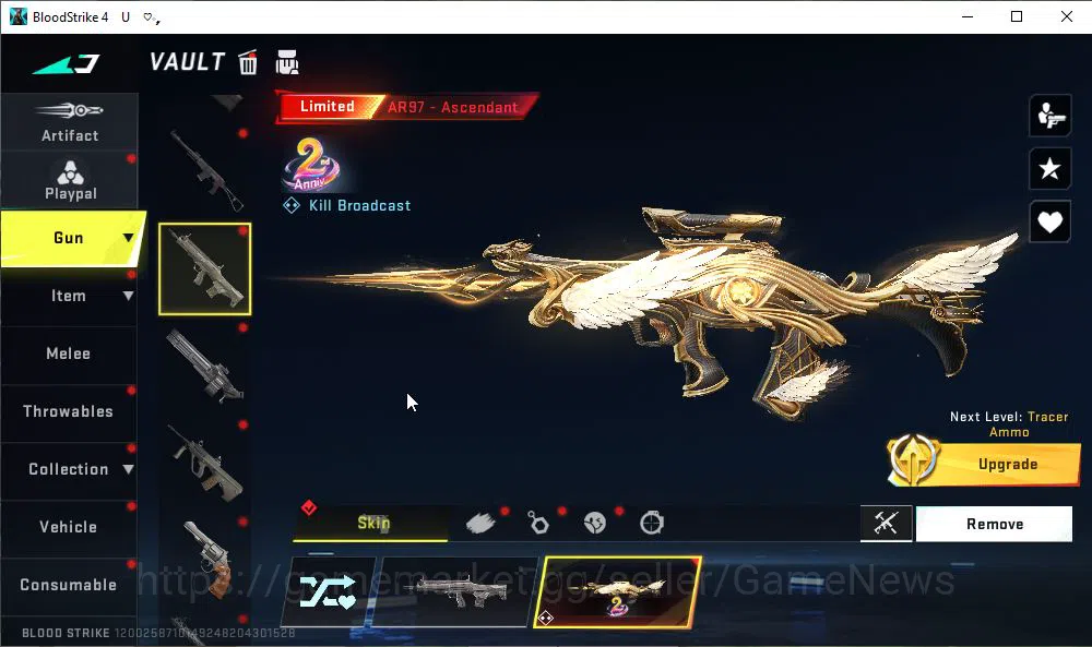 Blood Strike Accounts ASIA|ETERNAL MP5-Dominator Lv3|Melee ULTRA Shurike image 20