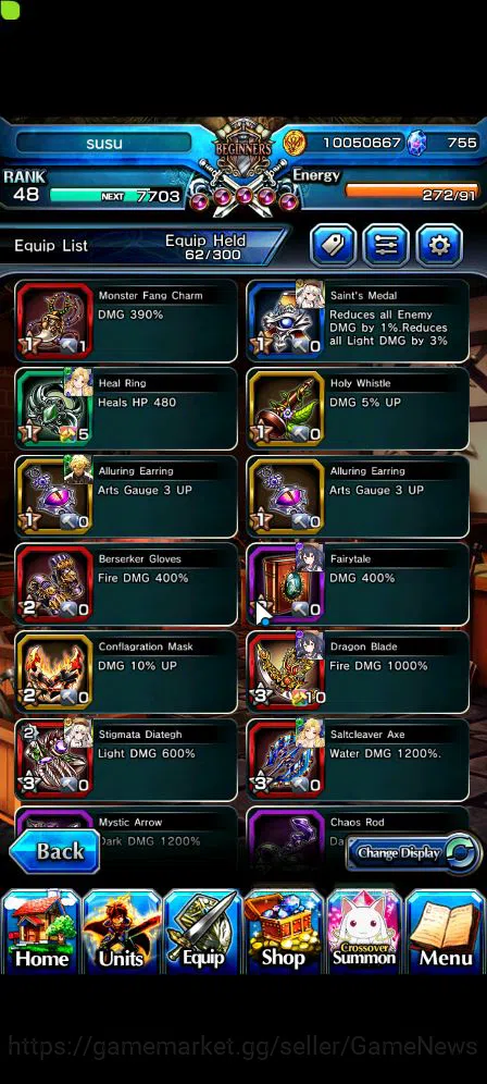Grand Summoners Accounts Mid-Game Global|Rank 48|5 Ascend|War Hero Fen,Luvia&Rin,Illya,Miyu,Summer Chloe|Lpot 129|Check SS 4