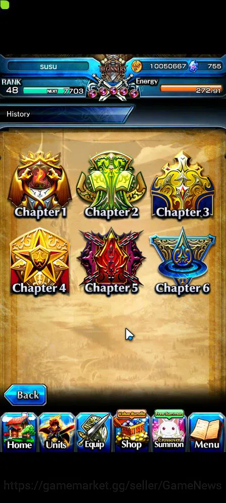 Grand Summoners Accounts Mid-Game Global|Rank 48|5 Ascend|War Hero Fen,Luvia&Rin,Illya,Miyu,Summer Chloe|Lpot 129|Check SS 5