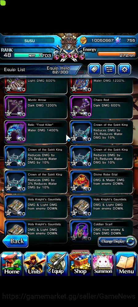 Grand Summoners Accounts Mid-Game Global|Rank 48|5 Ascend|War Hero Fen,Luvia&Rin,Illya,Miyu,Summer Chloe|Lpot 129|Check SS 7